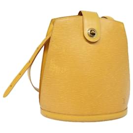 Louis Vuitton-LOUIS VUITTON Epi Cluny Shoulder Bag Yellow M52259 LV Auth 79989-Yellow