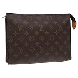 Louis Vuitton-LOUIS VUITTON Monogram Poche Toilette 26 Pouch M47542 LV Auth yk13305-Monogramme