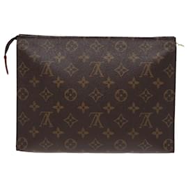 Louis Vuitton-LOUIS VUITTON Monogram Poche Toilette 26 Pouch M47542 LV Auth yk13305-Monogramme