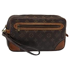 Louis Vuitton-LOUIS VUITTON Monogram Marly Dragonne GM Clutch Bag M51825 LV Auth 81133-Monogram