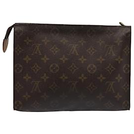 Louis Vuitton-LOUIS VUITTON Monogram Poche Toilette 26 Pouch M47542 LV Auth 80296-Monogram