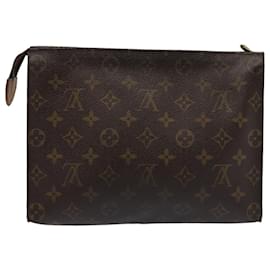 Louis Vuitton-LOUIS VUITTON Monogram Poche Toilette 26 Pouch M47542 LV Auth 80296-Monogramme