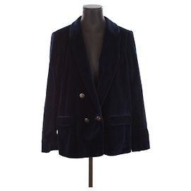 SéZane Blazer de terciopelo Azul