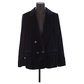 SéZane-Velvet blazer-Blue