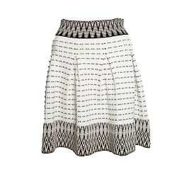Jupe en jacquard blanche Maje, Jiselle Blanc