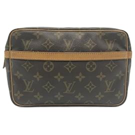 Louis Vuitton-Sac à main Compiegne 23 de Louis Vuitton-Marron,Monogramme