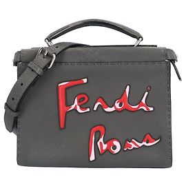 Borsa a Spalla Fendi Peekaboo Fit Marrone