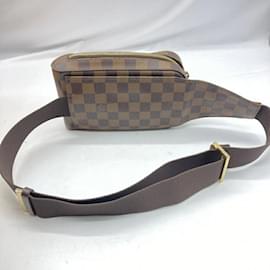 Louis Vuitton-Pochette de taille Geronimos Louis Vuitton-Bleu,Damier ebène