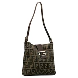 Fendi-Fendi Zucca Mamma Bucket Handbag-Brown