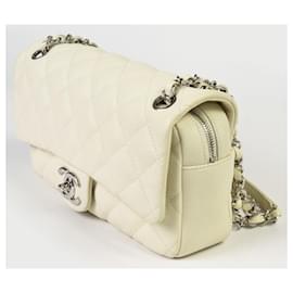 Chanel-Chanel Matelasse Shoulder Bag-Eggshell