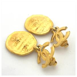 Chanel-Chanel Coco Mark Cambon Plate Clip Earrings-Other