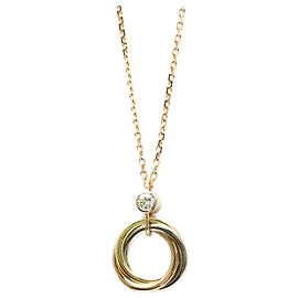 Cartier Trinity Diamant Anhänger Halskette Golden
