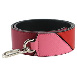Loewe Degrade Puzzle Bandouliere 90 Shoulder Strap Black Pink Red Purple