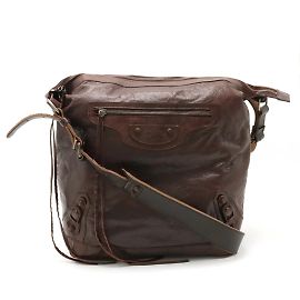 Sac à épaule The Day de Balenciaga Marron
