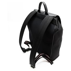 Christian Dior-Dior Homme Black Canvas/Leather Backpack-Black