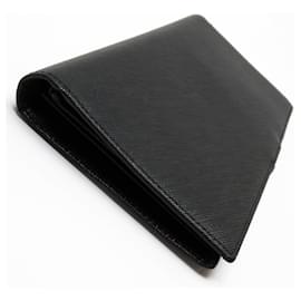 Prada-Prada Black Leather Card Case-Black