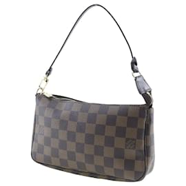 Louis Vuitton-Pochette en toile Damier Louis Vuitton-Marron