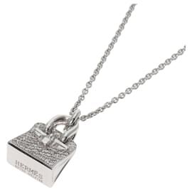 Hermès-Hermes Amulet Birkin Diamond Necklace-Other