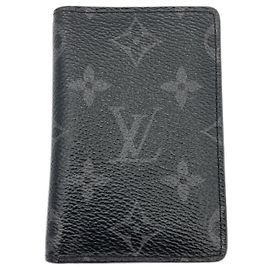 Louis Vuitton Monogram Eclipse Organizer de Poche Card Case Blue Monogram