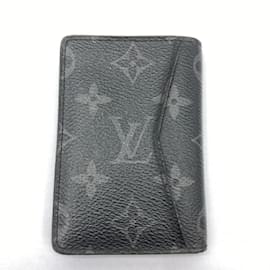 Louis Vuitton-Louis Vuitton Monogram Eclipse Organizer de Poche Card Case-Blue,Monogram