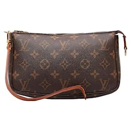 Louis Vuitton-Sac à main Pochette Accessoires Monogram Louis Vuitton-Marron