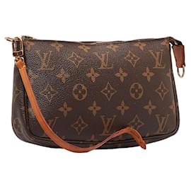 Louis Vuitton-Sac à main Pochette Accessoires Monogram Louis Vuitton-Marron