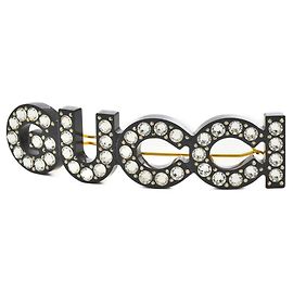 Clips de cabelo com strass Gucci Preto