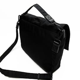 Fendi-Fendi Black Nylon Shoulder Bag-Black
