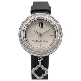 Reloj Mini Charm Van Cleef & Arpels Plata