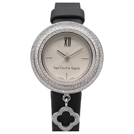 Relógio Mini Charm Van Cleef & Arpels Prata