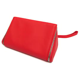 Bottega Veneta-Pochette en cuir rouge Bottega Veneta-Rouge