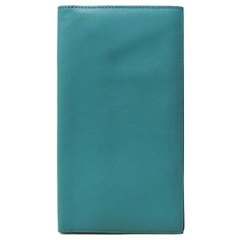 Hermès Cartera bi-fold de seda twill verde Hermes Citizen Verde