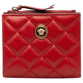 Versace Medusa Bi-fold Wallet Red