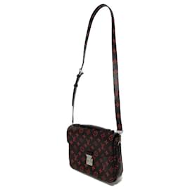 Louis Vuitton-Louis Vuitton Pochette Metis MM Shoulder Bag-Black,Red