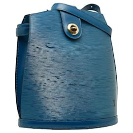 Louis Vuitton-Louis Vuitton Epi Cluny Shoulder Bag-Blue