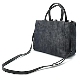 Fendi-Fendi Petite 2Jours Handbag-Black,Navy blue