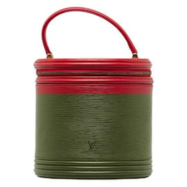 Louis Vuitton-Louis Vuitton Epi Cannes Handbag Vanity Bag-Red