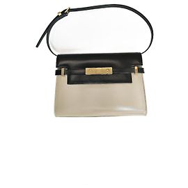 Saint Laurent Manhattan Small Beige Leather Handbag Beige