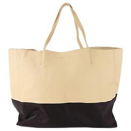 Céline Sac cabas horizontal Celine Noir Beige