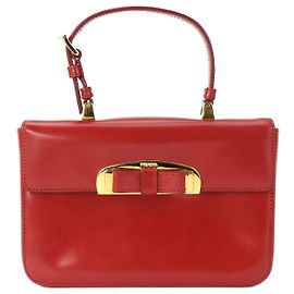 Bolsa Prada BN1670 em couro de bezerro VERMELHO ROSSO Vermelho