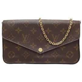 Louis Vuitton Monogram Pochette Félicie Wallet Brown