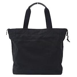 Saint Laurent-Saint Laurent Black Canvas Tote Bag-Black