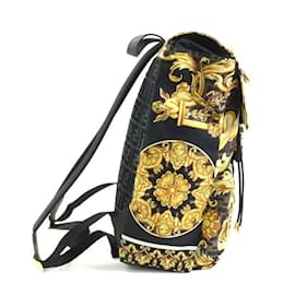 Fendi-Fendi x Versace Nylon Backpack-Black,Yellow