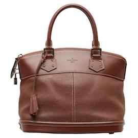 Louis Vuitton-Louis Vuitton Suhali Lockit PM Handbag-Brown