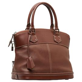 Louis Vuitton-Louis Vuitton Suhali Lockit PM Handbag-Brown