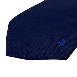 Louis Vuitton-Gravata de seda azul marinho Louis Vuitton-Azul marinho