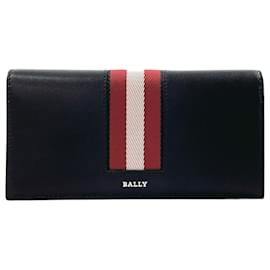 Bally-Bally Baliro Long Wallet-Black
