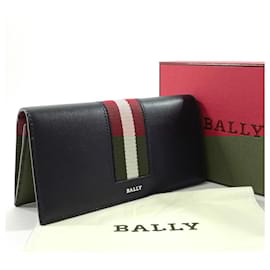 Bally-Bally Baliro Long Wallet-Black