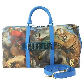 Louis Vuitton Keepall Bandouliere 50 Rubens Masters Collection Boston Bag Blue Multiple colors