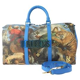 Louis Vuitton-Louis Vuitton Keepall Bandouliere 50 Rubens Masters Collection Boston Bag-Blue,Multiple colors
